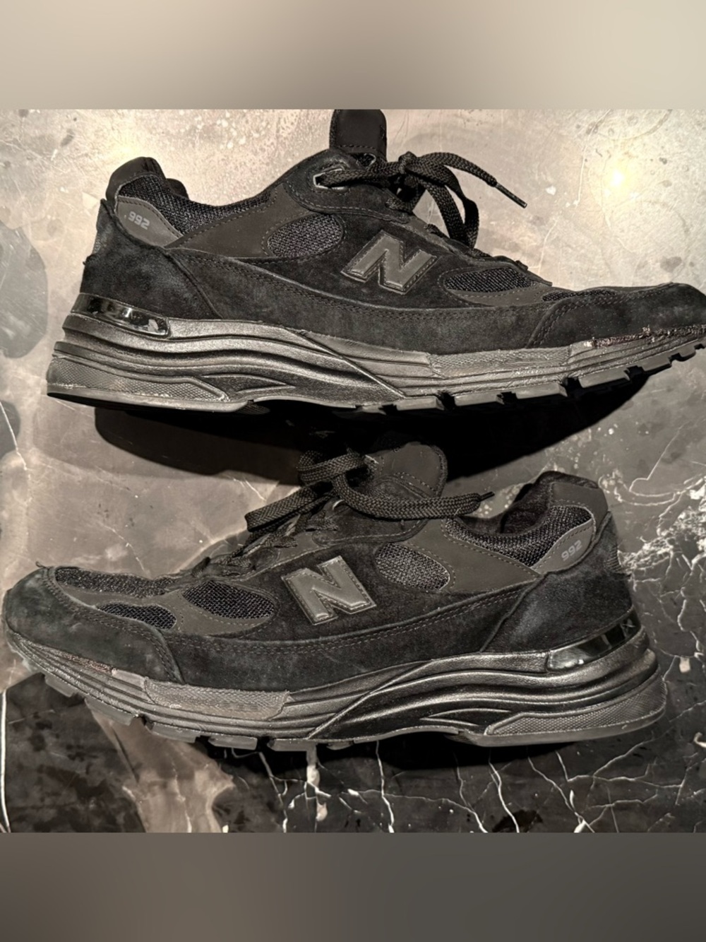 New Balance992 Made In USA Triple Black Size 13